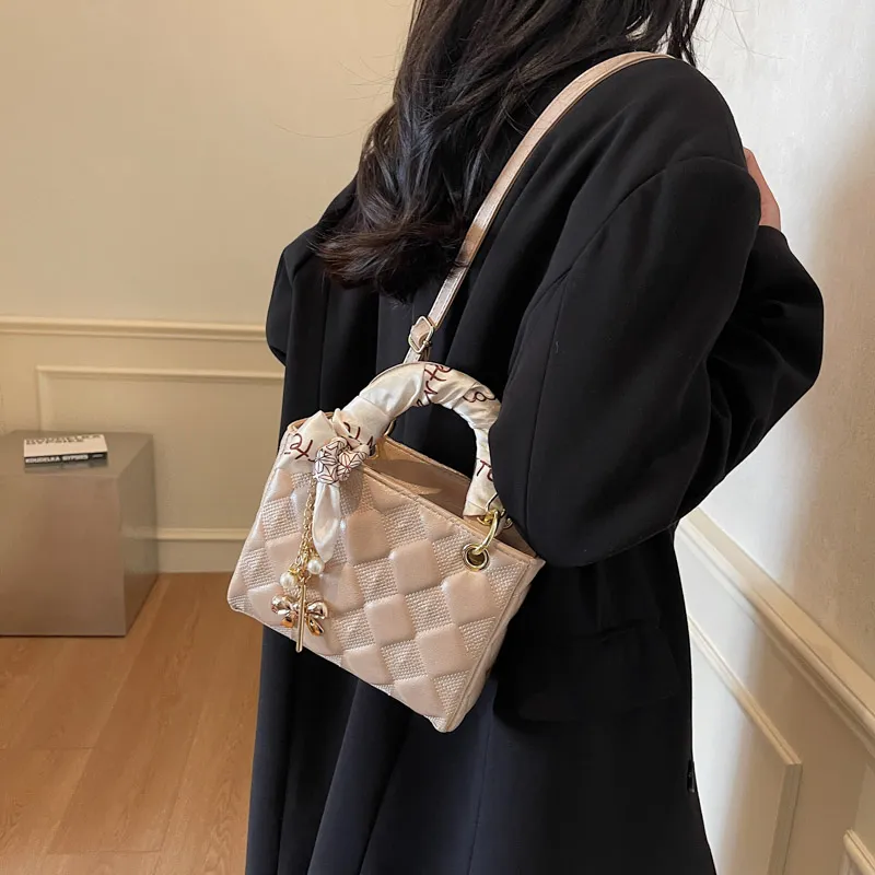 Miss Angel PU Crossbody Bag, Handbag Women's Black/White/Burgundy-2