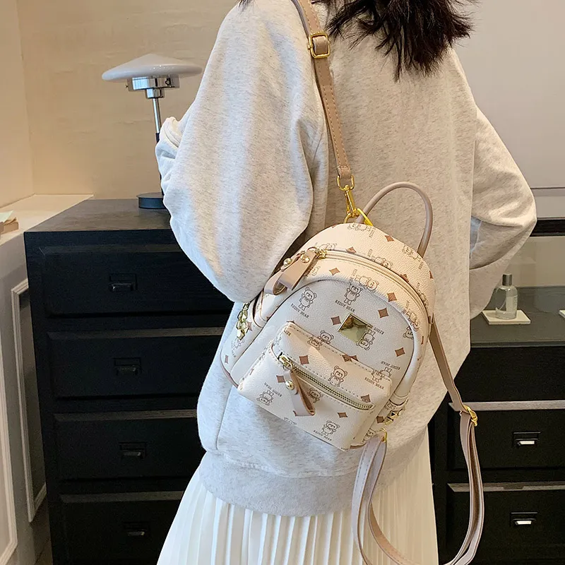 Miss Angel PU Backpack Women's Multicolor-1