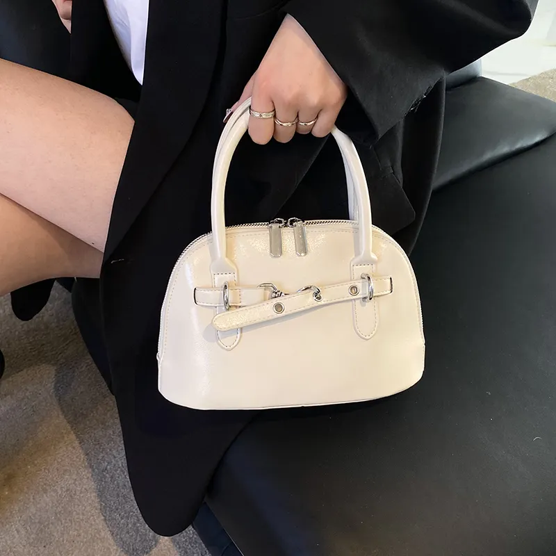 Miss Angel PU Crossbody Handbag Women's White/Silver/Black-1