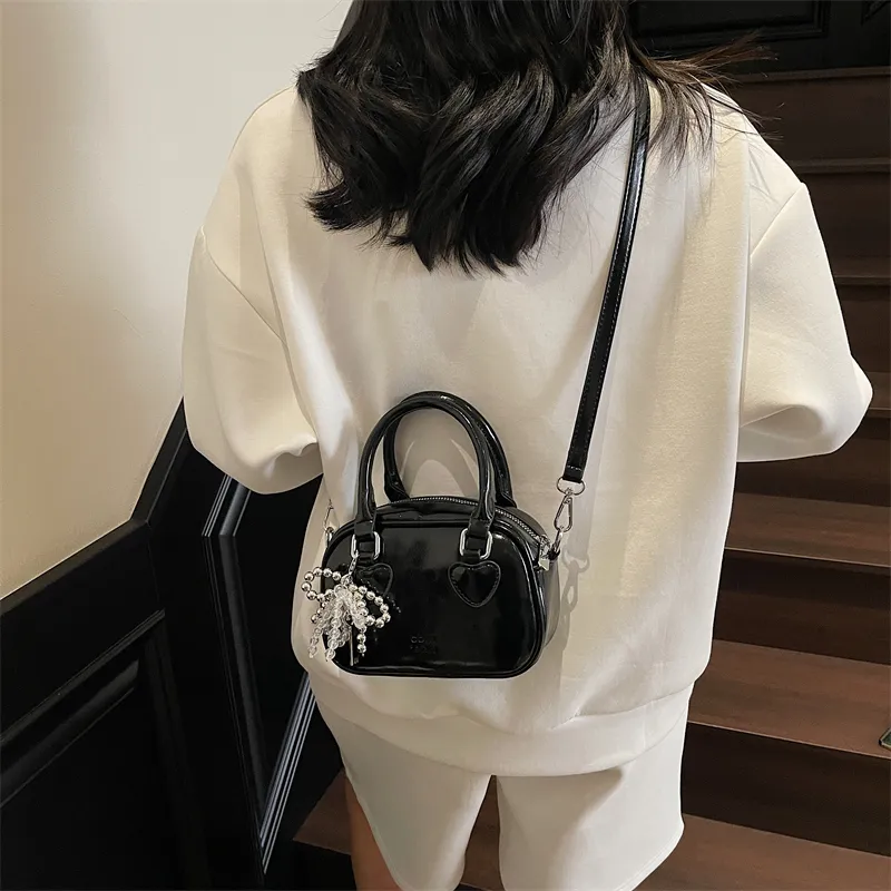 Miss Angel PU Handbag Women's White/Pink/Black-25