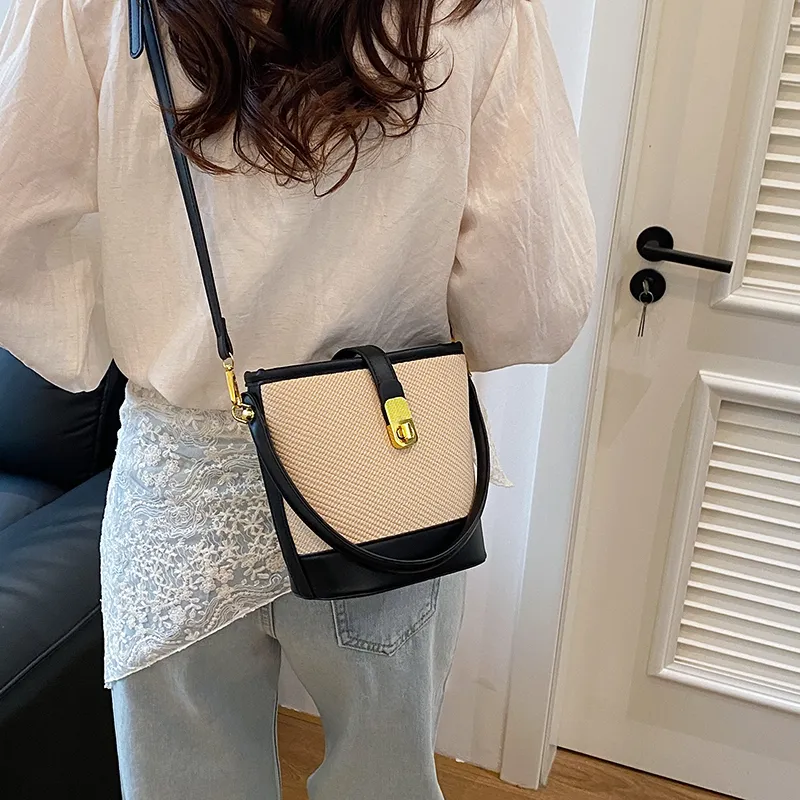 Miss Angel PU Crossbody One Shoulder Handbag Women's Brown/Black-8