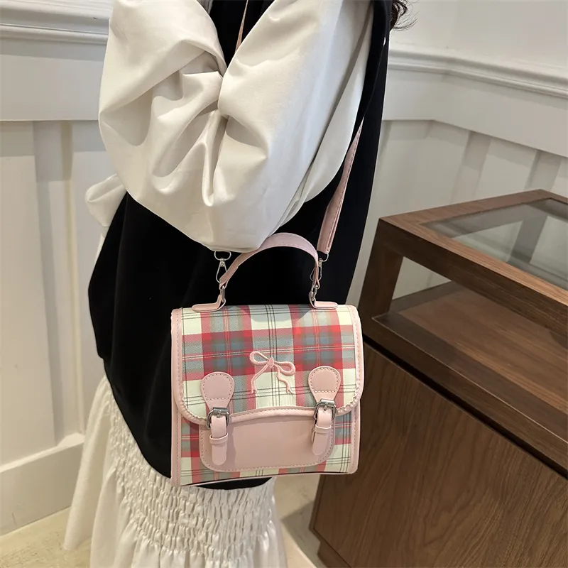 Miss Angel PU Crossbody Backpack Regular Women's Ecru/Pink-3