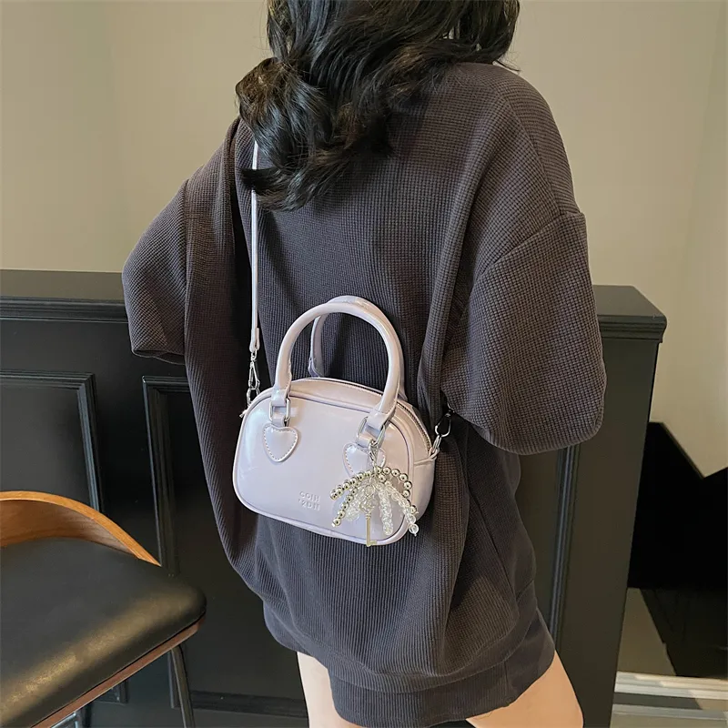 Miss Angel PU Handbag Women's White/Pink/Black-8