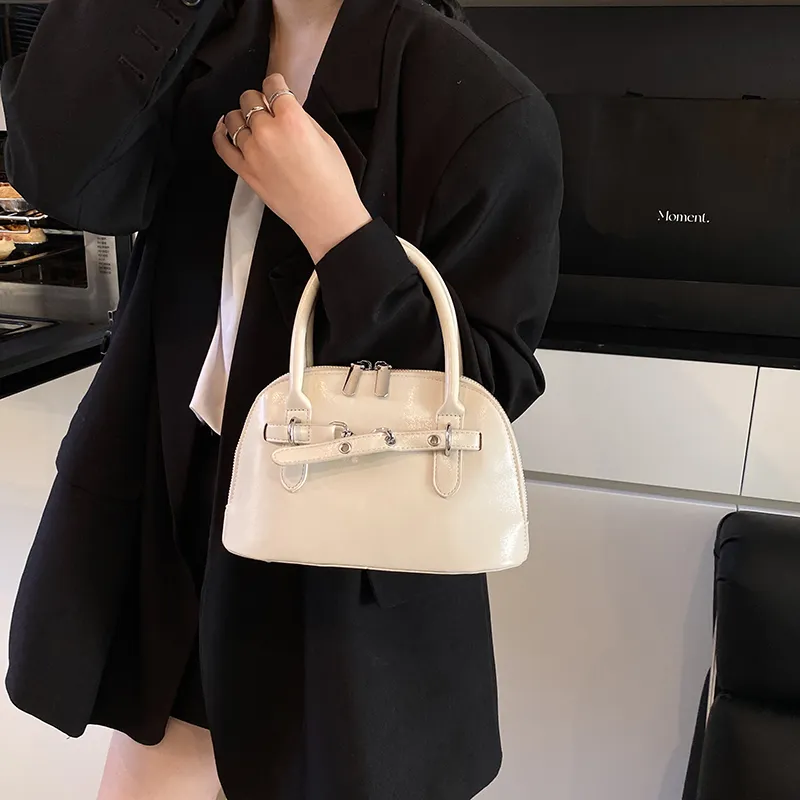 Miss Angel PU Crossbody Handbag Women's White/Silver/Black-5