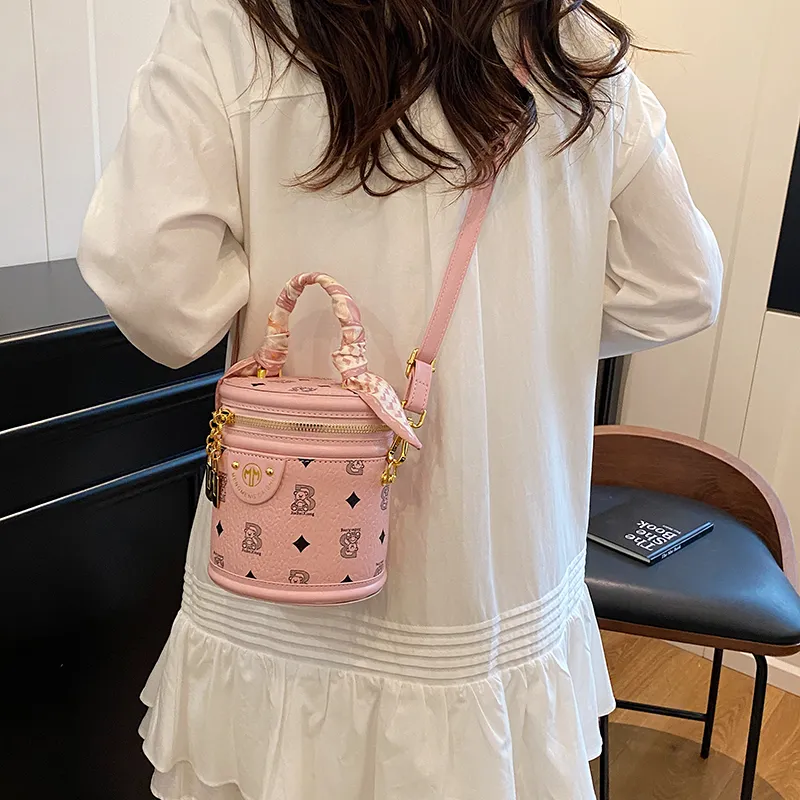 Miss Angel PU Crossbody Bag, Backpack Women's Black/Apricot/Pink/Brown-4