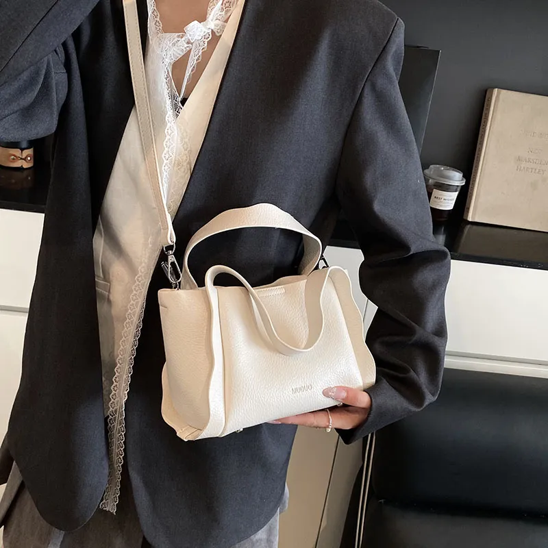 Miss Angel PU Shoulder Bag Crossbody Bag Handbag Regular Women's -Sizing White/Black/Pink/Blue-2