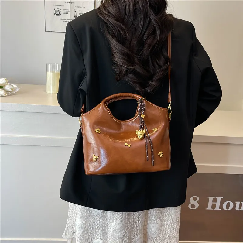 Miss Angel PU One Shoulder Handbag Women's Multicolor-14