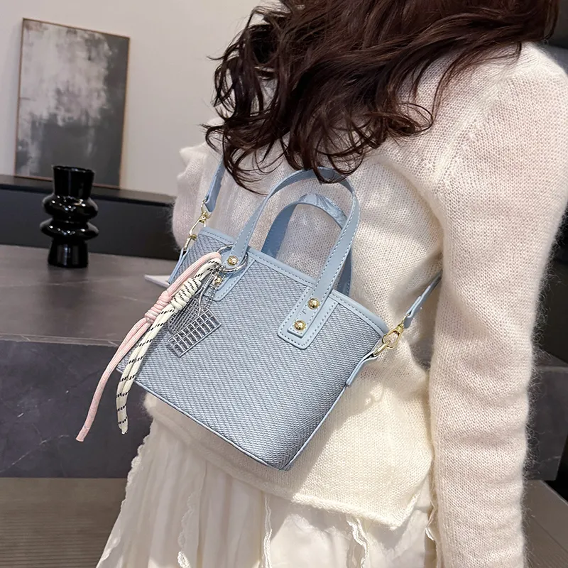 Miss Angel PU Crossbody One Shoulder Handbag Women's Black, Pink, Khaki, Blue, Brown-15
