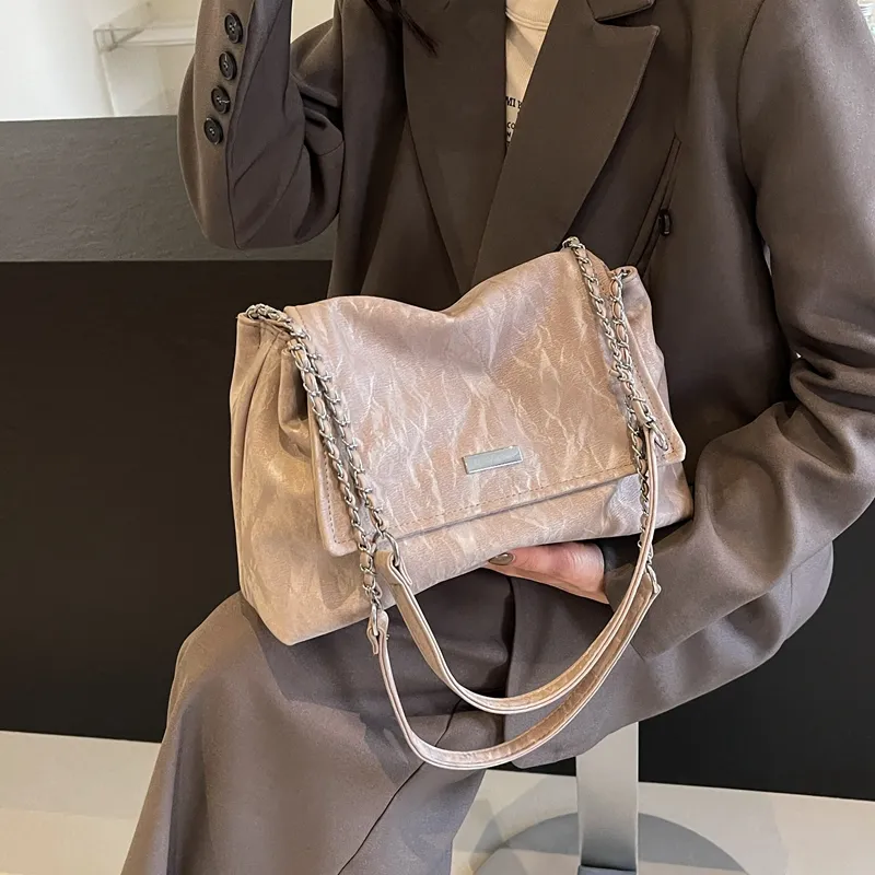 Miss Angel PU Shoulder Bag Women's White/Black/Gray/Pink-13