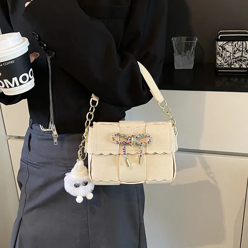Miss Angel PU Handbag, Crossbody Bag, Shoulder Bag Women's Black Pink White Silver-17