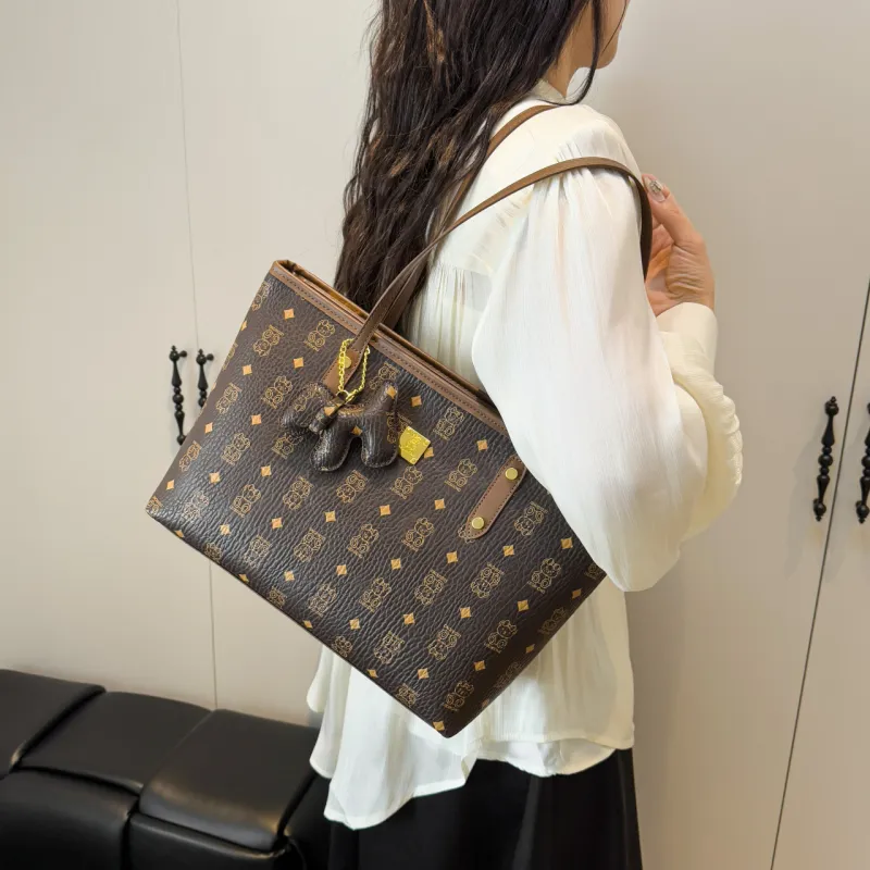 Miss Angel PU Shopping Bag, Tote Bag, Handbag, Shoulder Bag Women's White, Beige, Pink, Brown, Black, Coffee-31