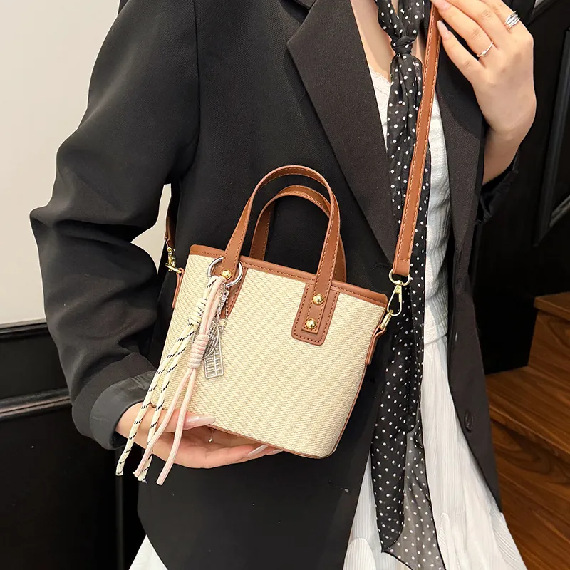 Miss Angel PU Crossbody One Shoulder Handbag Women's Black, Pink, Khaki, Blue, Brown-20