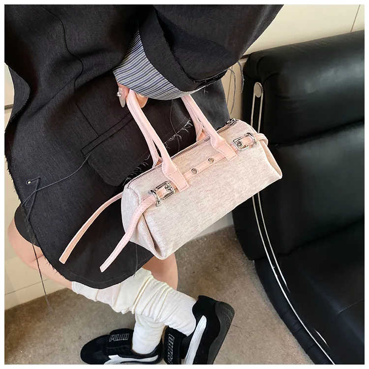 Miss Angel PU Handbag Women's Blue/Pink-9