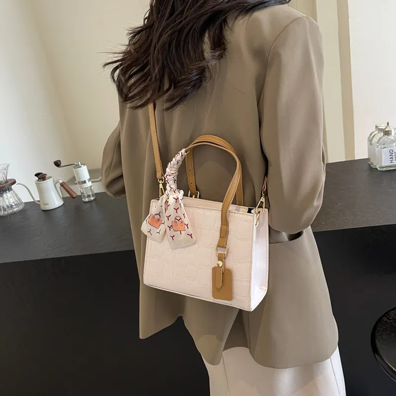 Miss Angel PU Handbag Regular Women's White/Black-14