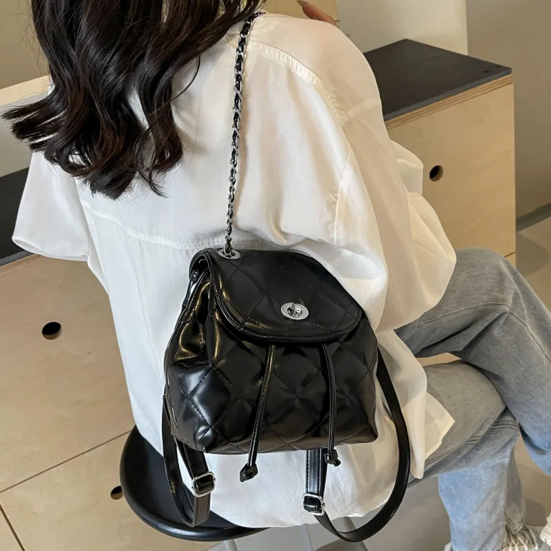 Miss Angel PU Backpack Women's White/Silver-15