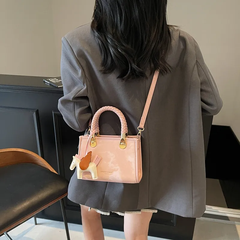 Miss Angel PU Small Square Bag, Crossbody, One Shoulder Handbag Women's Multicolor-19