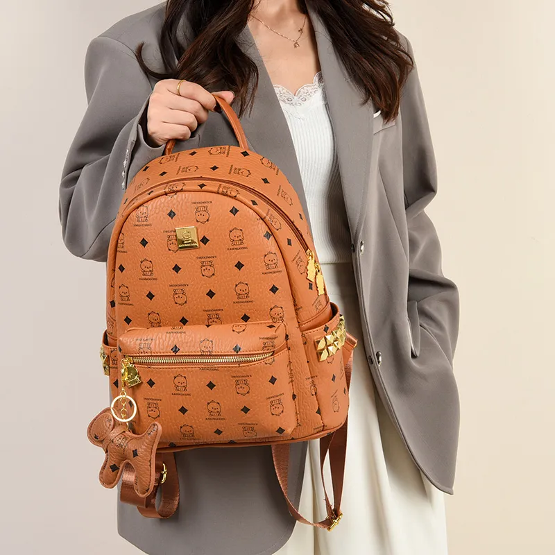 Miss Angel PU Backpack Women's Multicolor-4