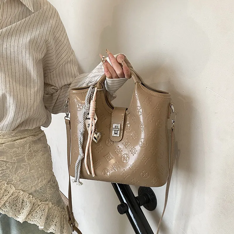 Miss Angel PU Crossbody One Shoulder Handbag Women's Multicolor-12