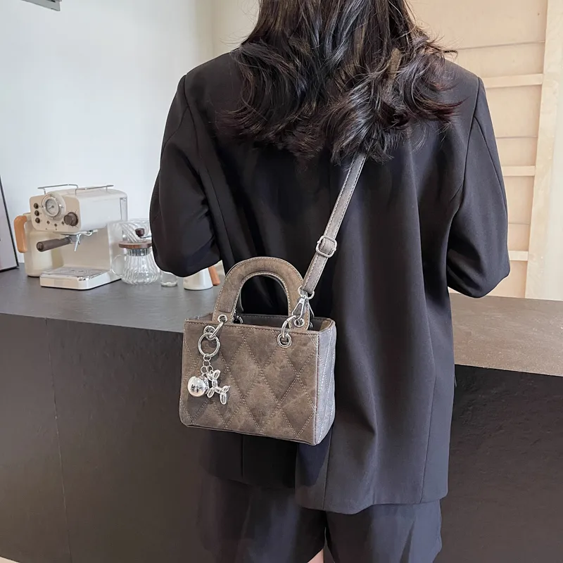 Miss Angel PU Lady Dior Bag, Shoulder Bag, Crossbody Bag, Handbag Tubas Women's Black/Khaki/Denim Blue-11