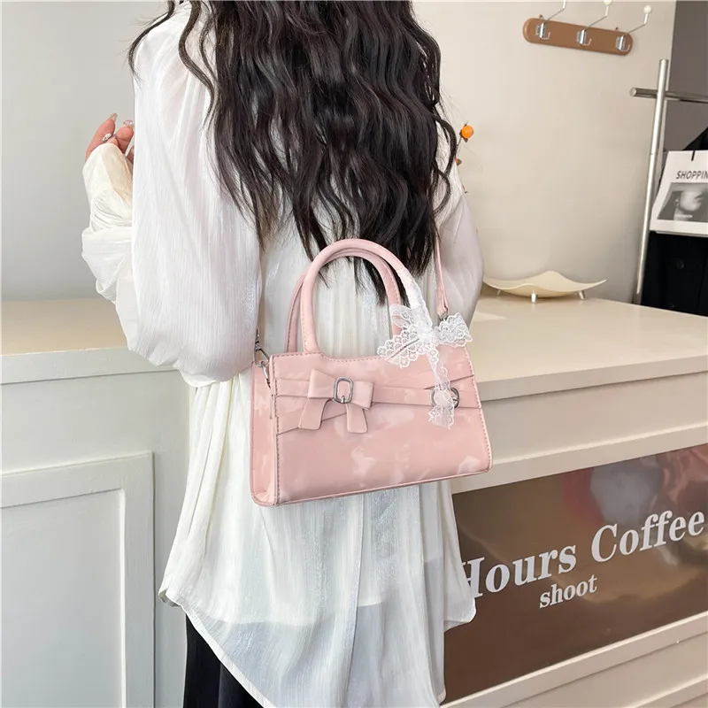 Miss Angel PU Handbag Women's White/Pink-17