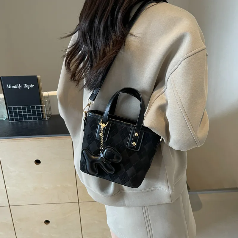 Miss Angel PU Handbag Shoulder Bag Crossbody Bag Regular Women's Pink Black Ecru Brown-10