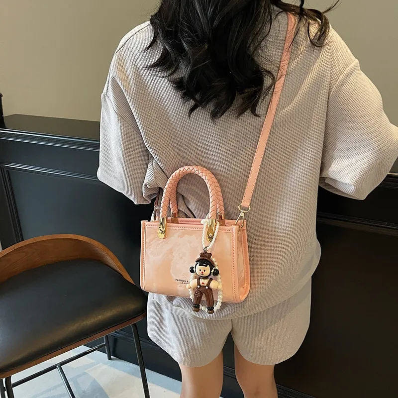 Miss Angel PU Handbag Women's Pink/Silver/Pink-14