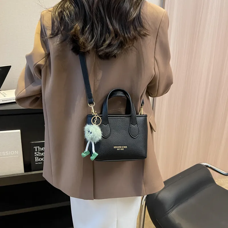 Miss Angel PU Handbag Women's White/Black/Khaki-5