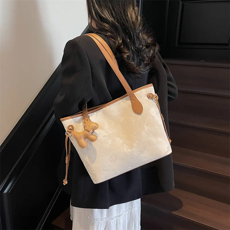 Miss Angel PU Tote Bag Shopping Bag Shoulder Bags Women's Multicolor-5