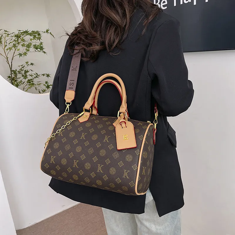 Miss Angel PU Handbag Regular Women's Brown/Khaki-3
