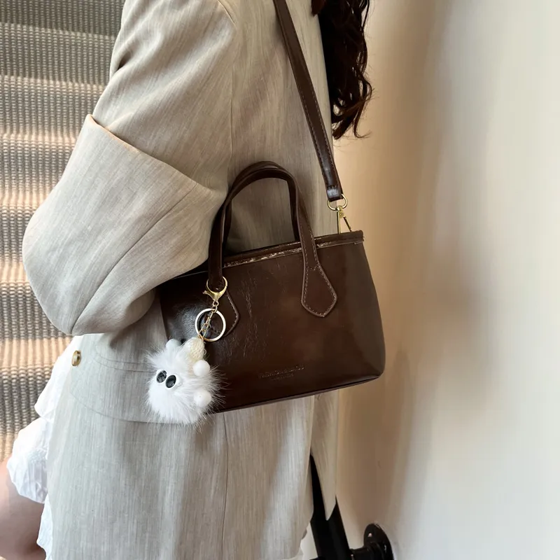 Miss Angel PU Handbag, Shoulder Bag, Crossbody Bag Women's Blue, Brown, Black, Beige, Pink-8