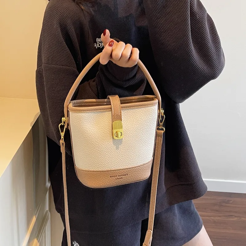 Miss Angel PU Shoulder Bag, Crossbody Bag, Handbag Women's Black/Yellow/Khaki/Pink-17