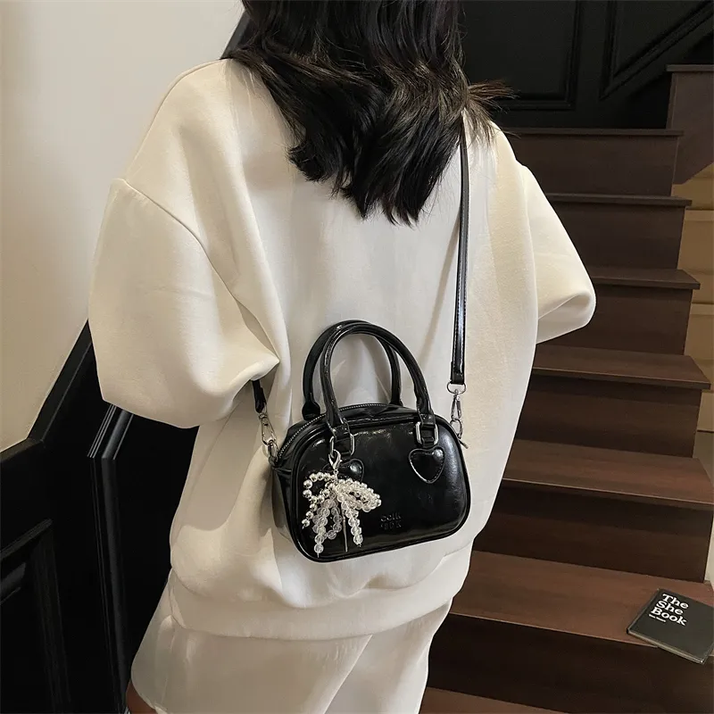 Miss Angel PU Handbag Women's White/Pink/Black-27