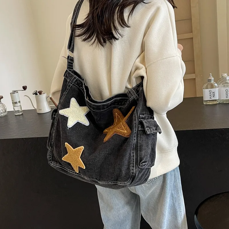 Miss Angel Denim Shoulder Bag Crossbody Bag Regular Women's Multicolor-7