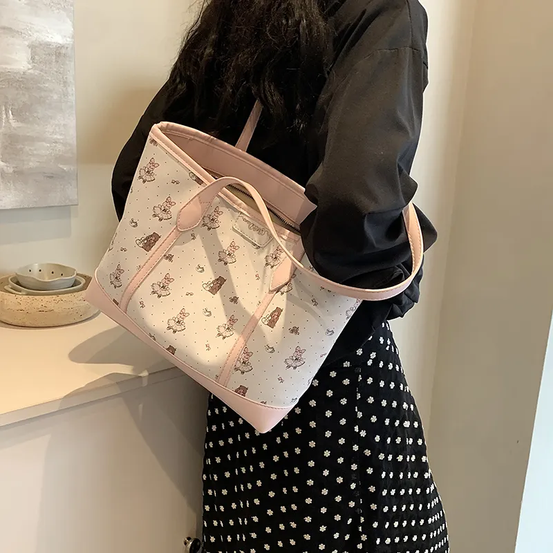 Miss Angel PU Shoulder Bag Regular Women's Pink/Blue-3