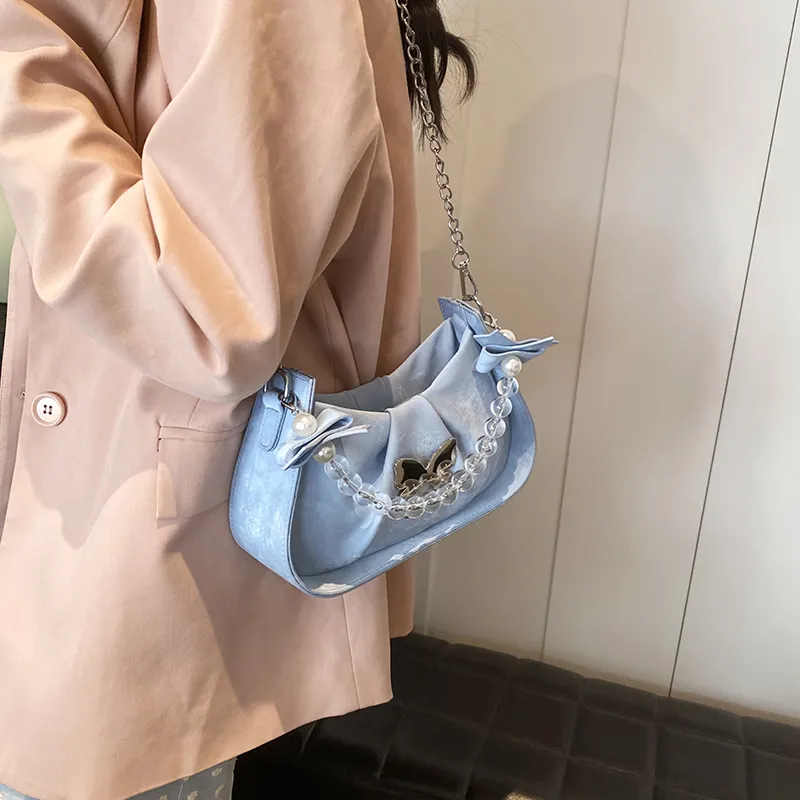 Miss Angel PU Shoulder Bag, Crossbody Bag, Handbag Women's Blue/Pink/White/Black-2