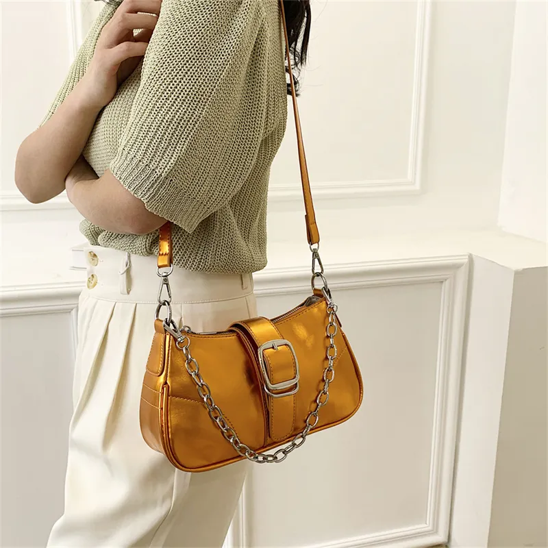 Miss Angel Patent Leather Shoulder Bag Women's Multicolor-11