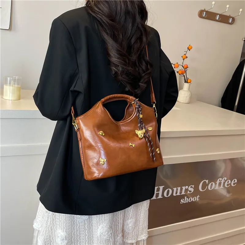 Miss Angel PU One Shoulder Handbag Women's Multicolor-13