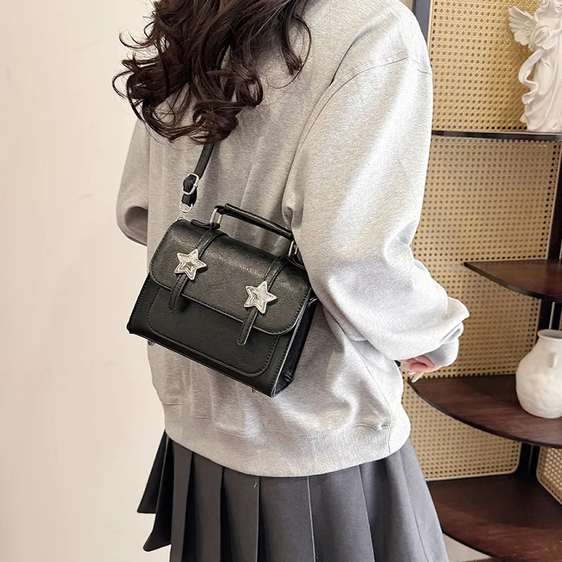 Miss Angel PU Crossbody Bags Shoulder Bags Regular Women's Black/Green/Pink/Beige/Brown-4