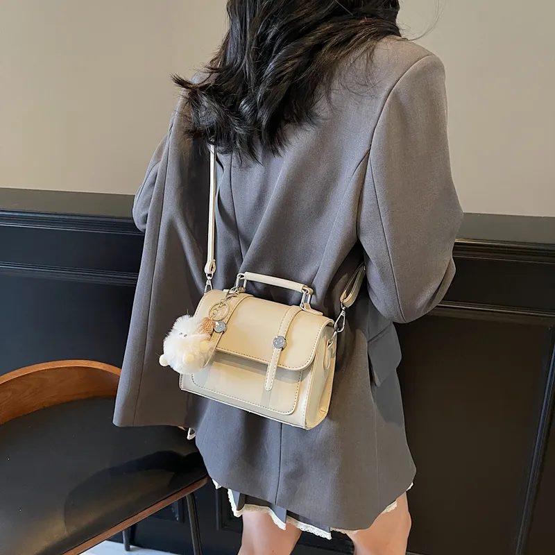 Miss Angel PU Shoulder Bag Crossbody Bag Handbag Regular Women's Pink/Black/Khaki/Pea Green-22