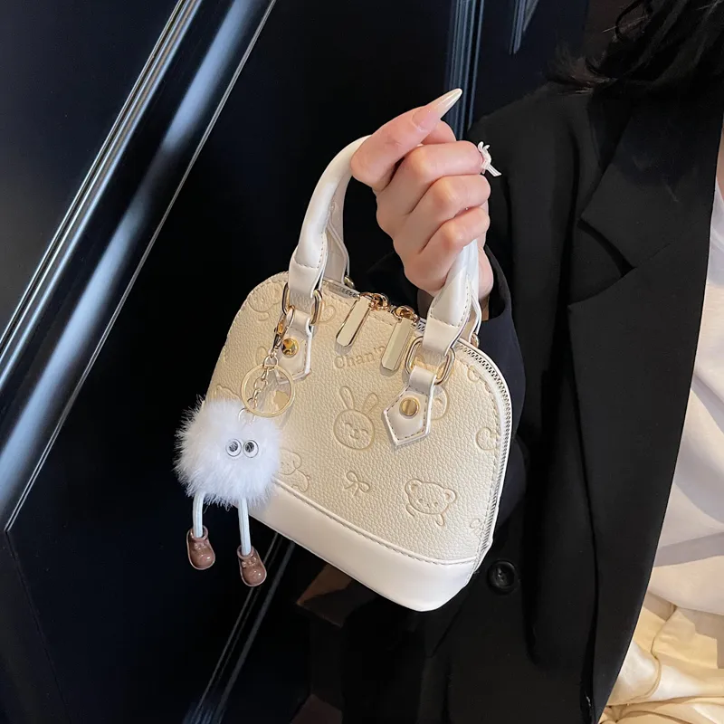 Miss Angel PU Handbag Women's Brown/Pink-13