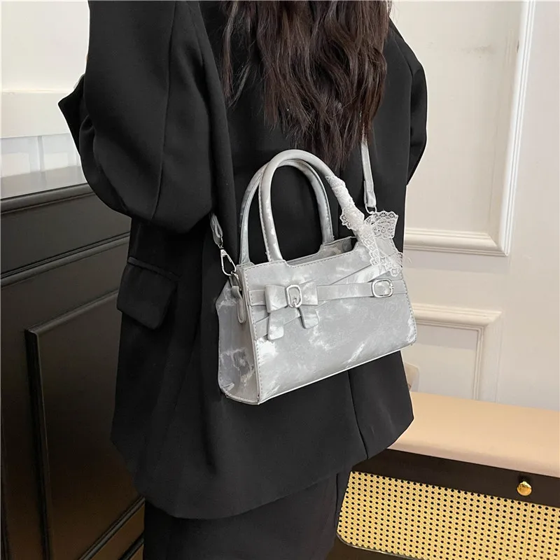 Miss Angel PU Handbag Women's White/Pink-1