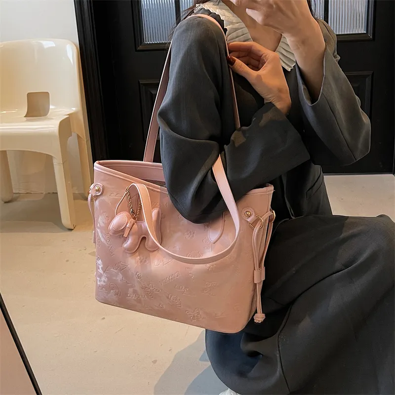 Miss Angel PU Tote Bag Shopping Bag Shoulder Bags Women's Multicolor-11