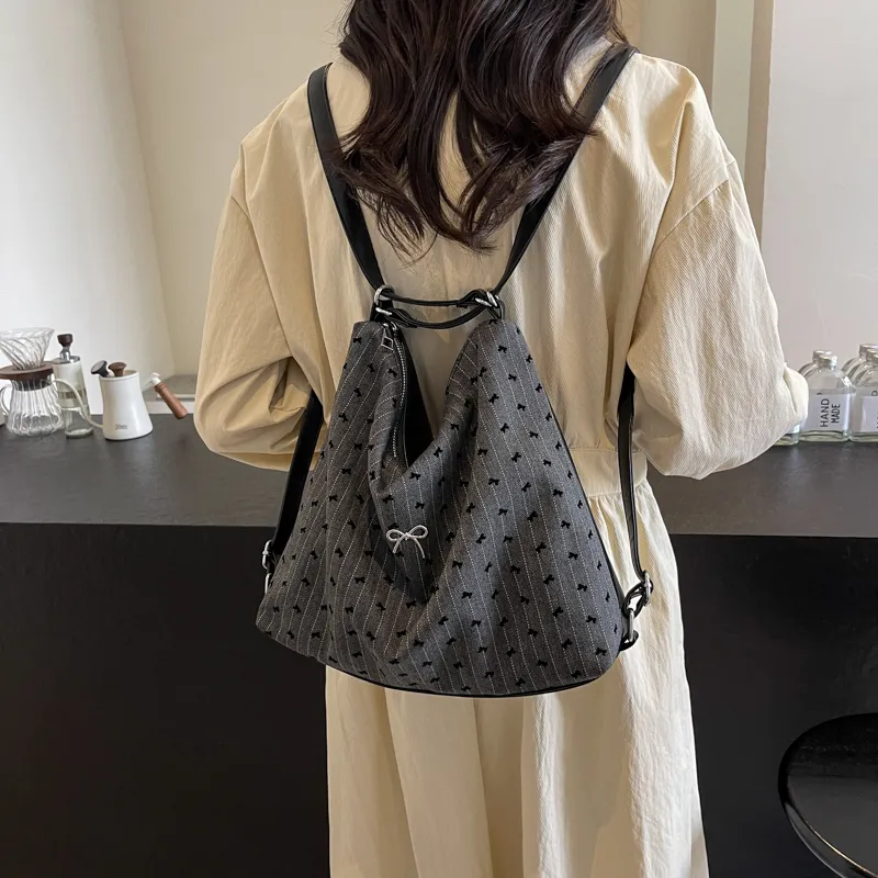 Miss Angel Fabric Tote Bag Shopping Bag Shoulder Bags Women's Multicolor-8