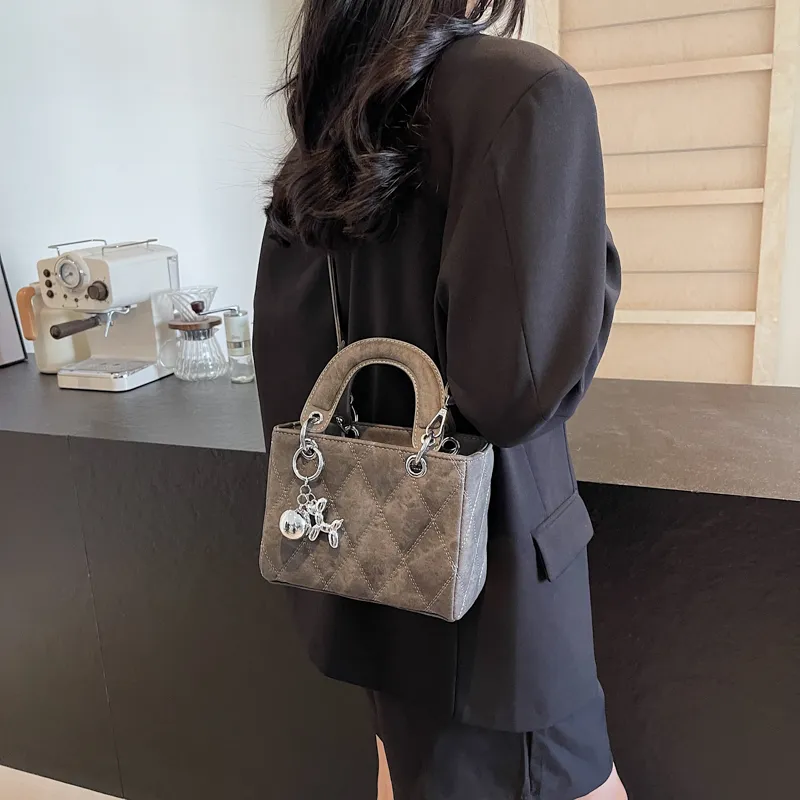Miss Angel PU Lady Dior Bag, Shoulder Bag, Crossbody Bag, Handbag Tubas Women's Black/Khaki/Denim Blue-10