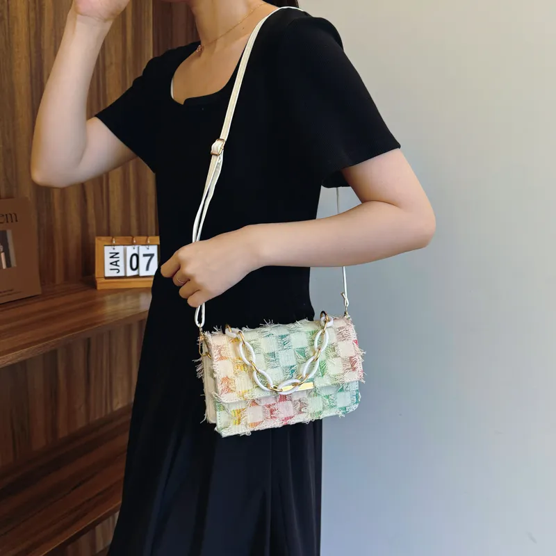 Miss Angel Fabric Crossbody Bag, Shoulder Bag, Handbag Women's Multicolor-3