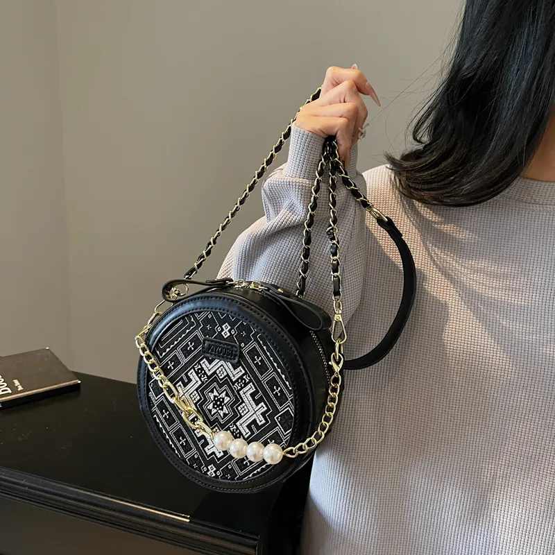 Miss Angel PU Handbag Women's White/Black/Purple-7