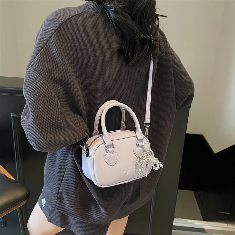 Miss Angel PU Handbag Women's White/Pink/Black-11