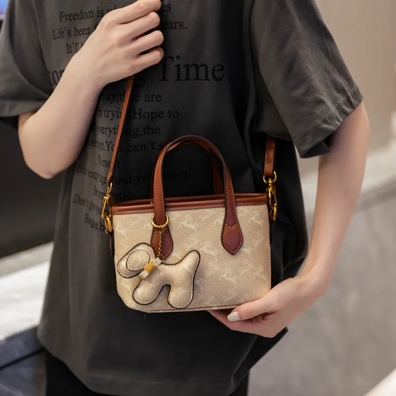 Miss Angel PU Crossbody One Shoulder Handbag Trumpets Women's Multicolor-3