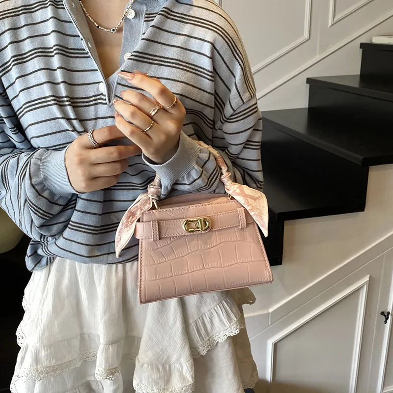 Miss Angel PU Crossbody Handbag Women's White/Black/Pink-19