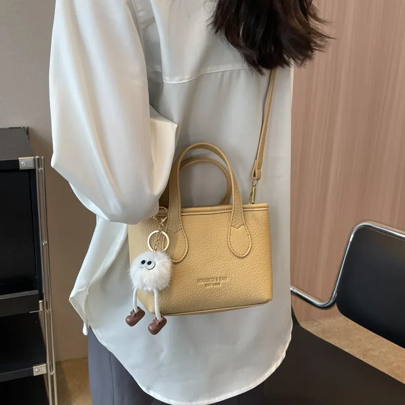 Miss Angel PU Handbag Women's White/Black/Khaki-10
